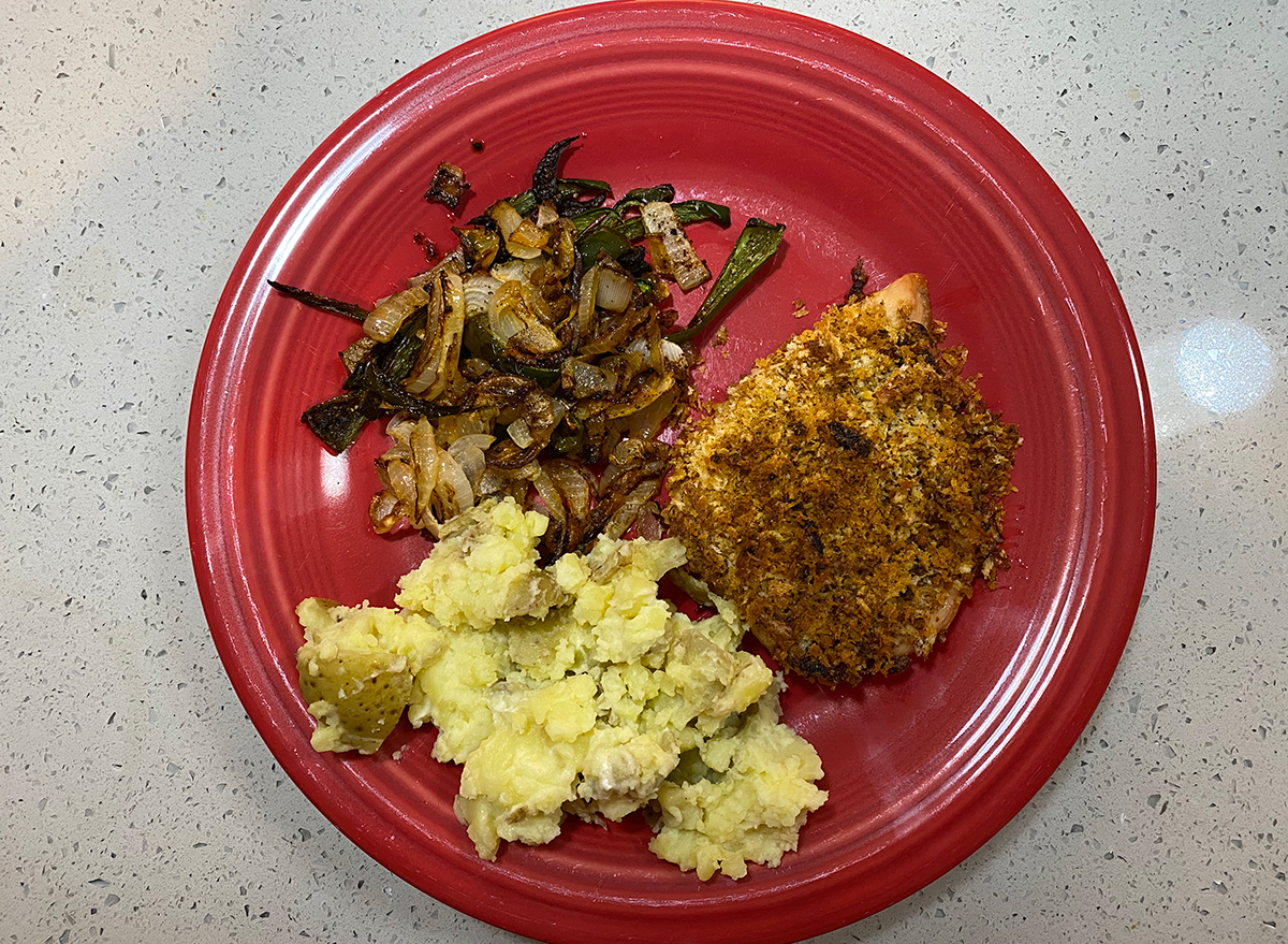 hellofresh southwestern chicken cutlets with mashed potatoes