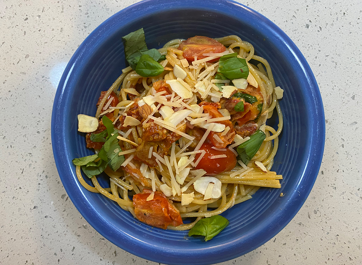 hellofresh sundried tomato and basil spaghetti