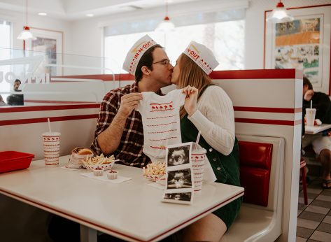 Couple Does Baby Announcement at In-N-Out