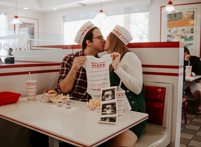in n out baby annoucement