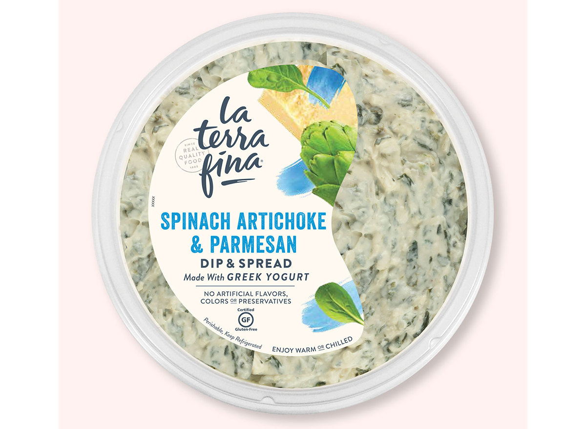 la terra fina spinach artichoke dip package