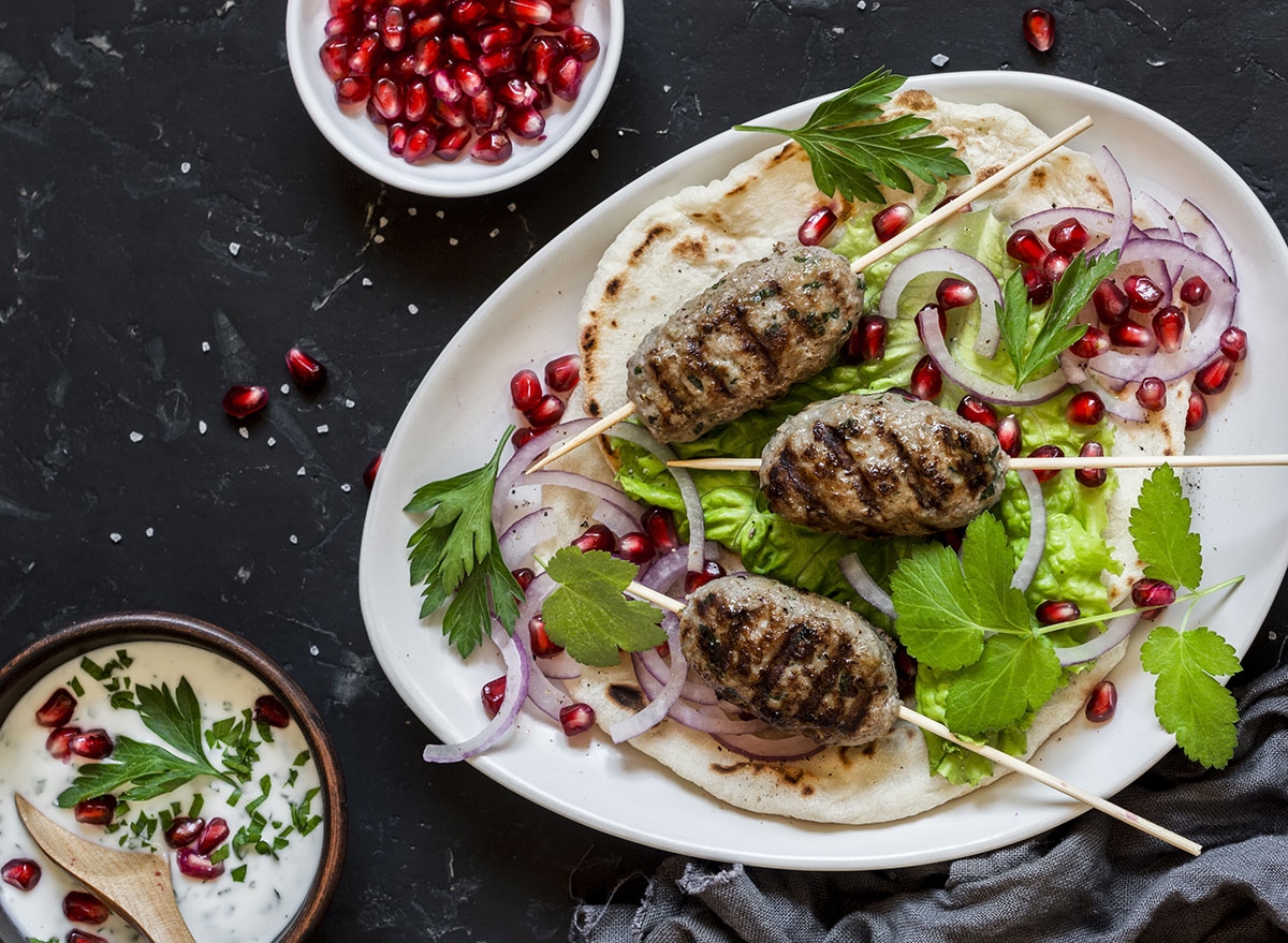 Lamb Kofte Kebabs with Tahini Garlic Sauce — Eat This Not That