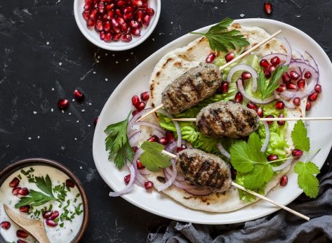 Lamb Kofte Kebabs with Tahini Garlic Sauce