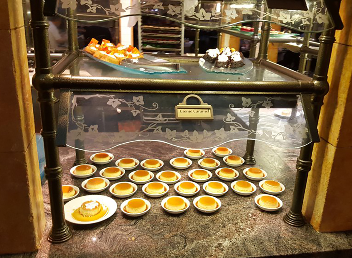 dessert selection at le village buffet in las vegas