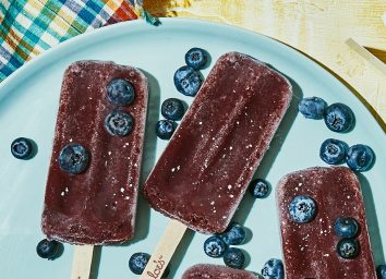chloes blueberry pops on a plate