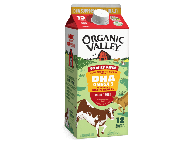 Organic Valley Family First DHA Omega-3 Whole Milk 