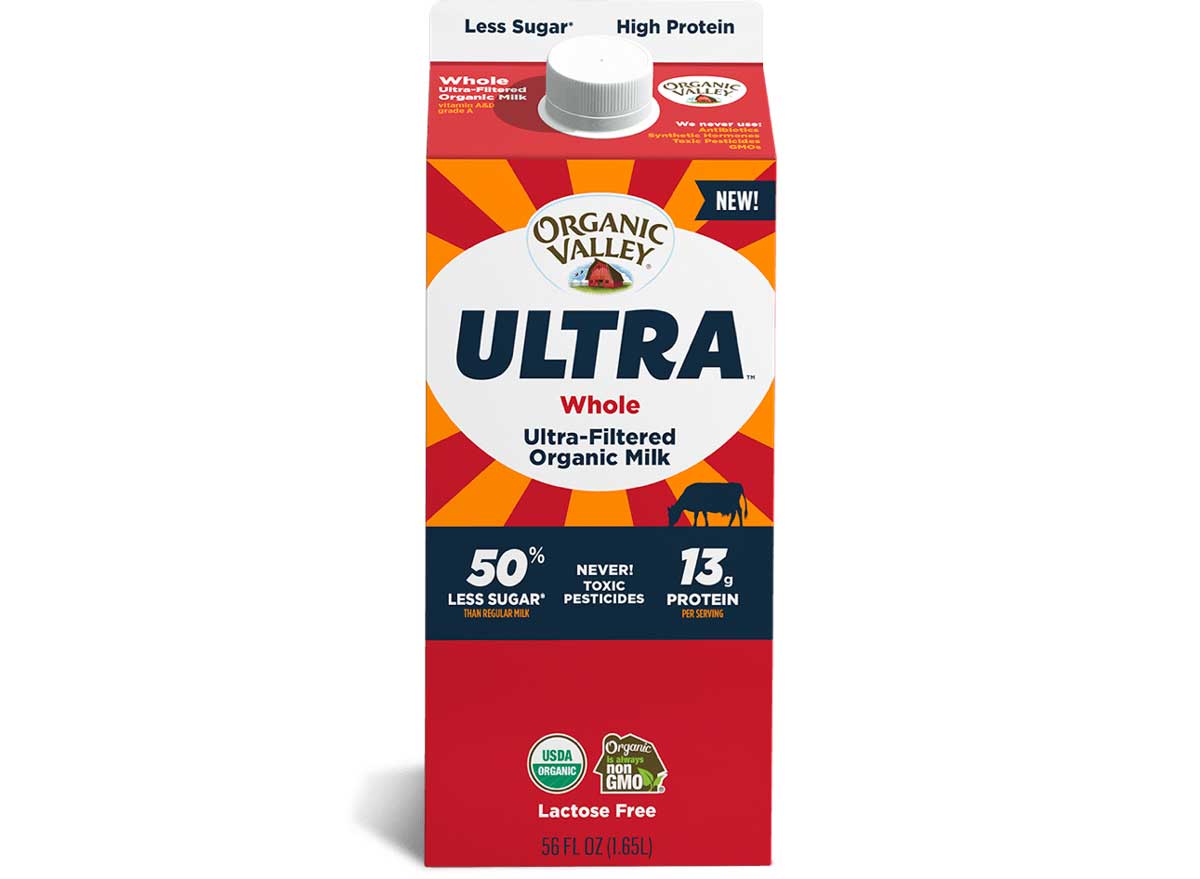 Organic valley ultra filtered milk