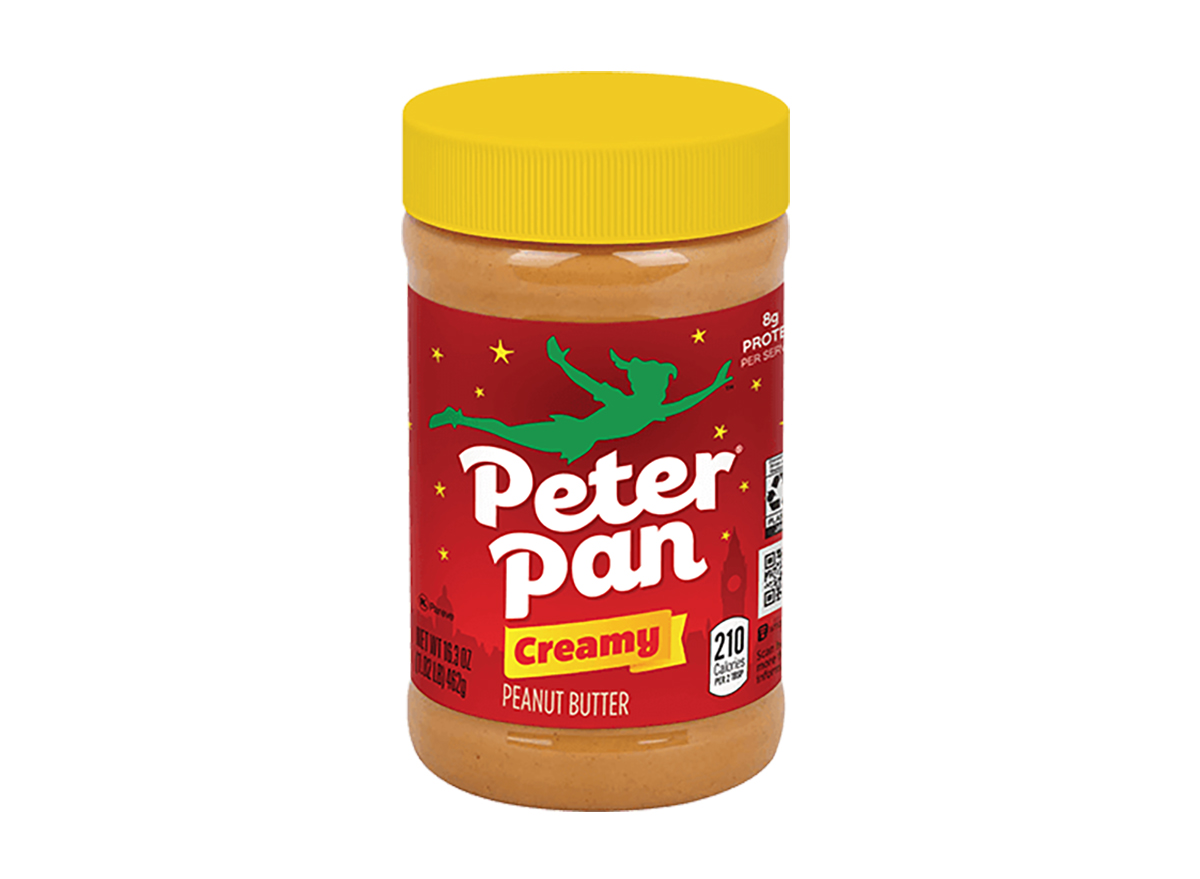 jar of peter pan creamy peanut butter