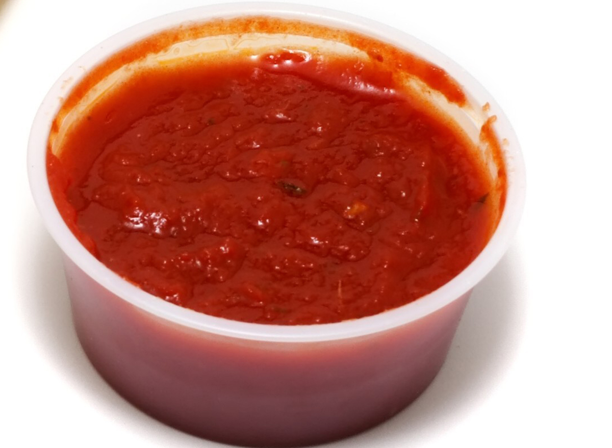 pizza sauce in cup