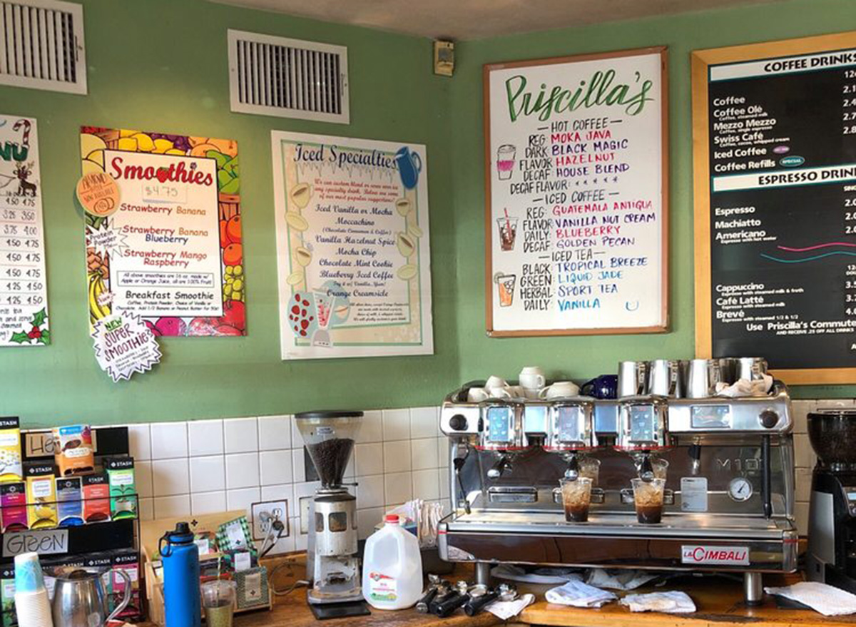 inside priscillas coffee shop in los angeles