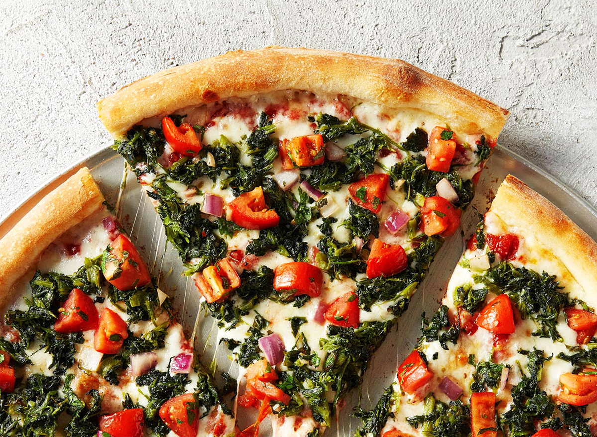 sbarro spinach tomato pizza