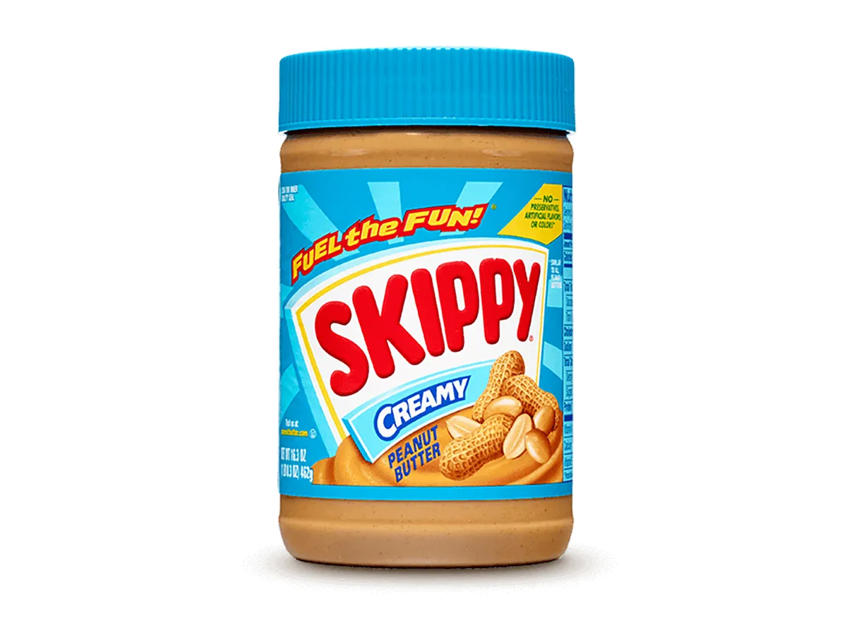jar of skippy creamy peanut butter