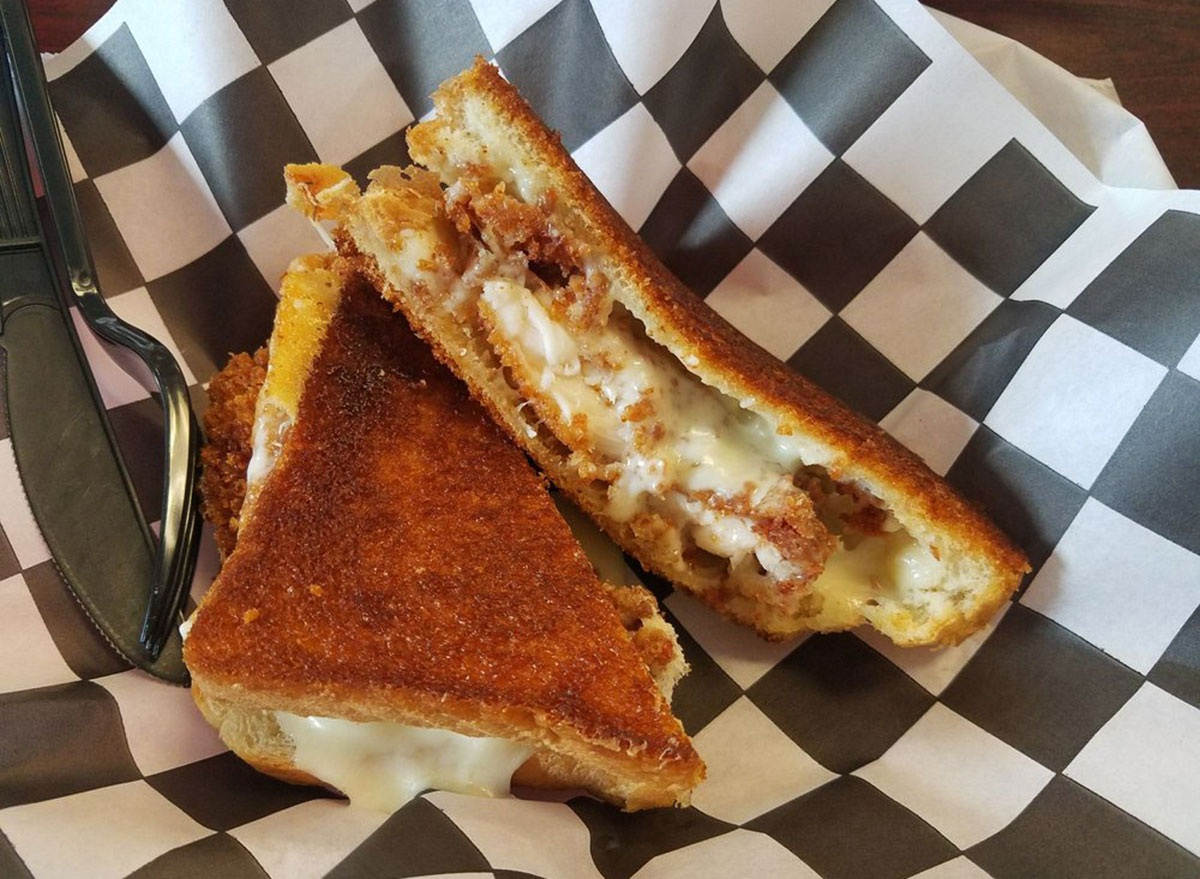 the grilled cheese and crab cake south carolina grilled cheese
