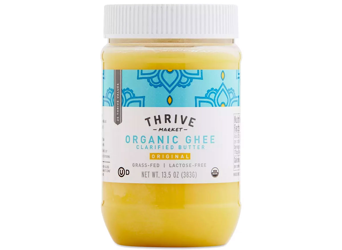 thrive market organic ghee in jar