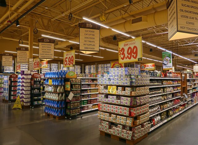 aisles of food at wegmans