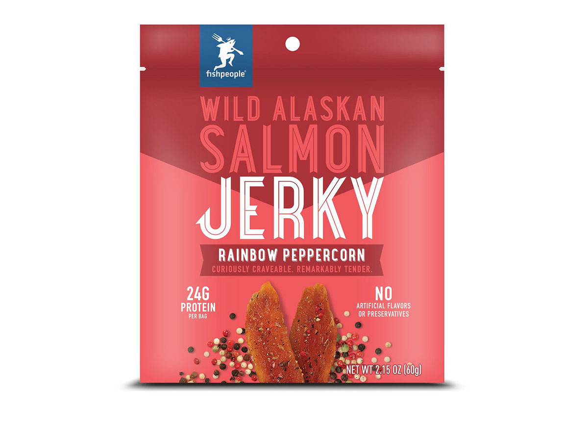 wild alaskan salmon jerky