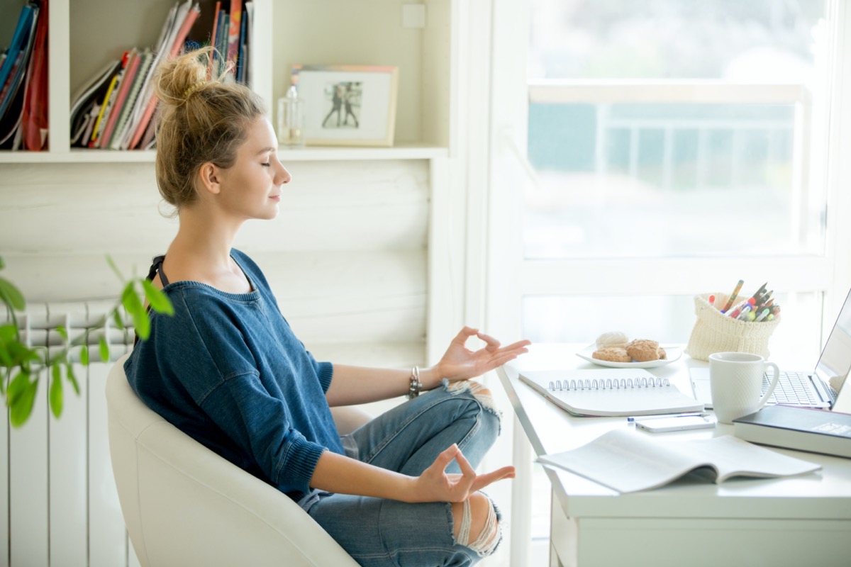 woman meditation