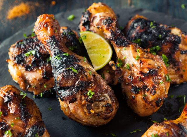 Spicy Grilled Jerk Chicken with Lime and Spices