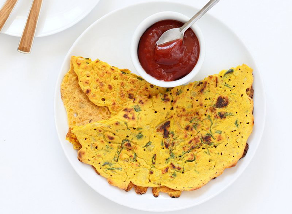 chickpea flour pancakes