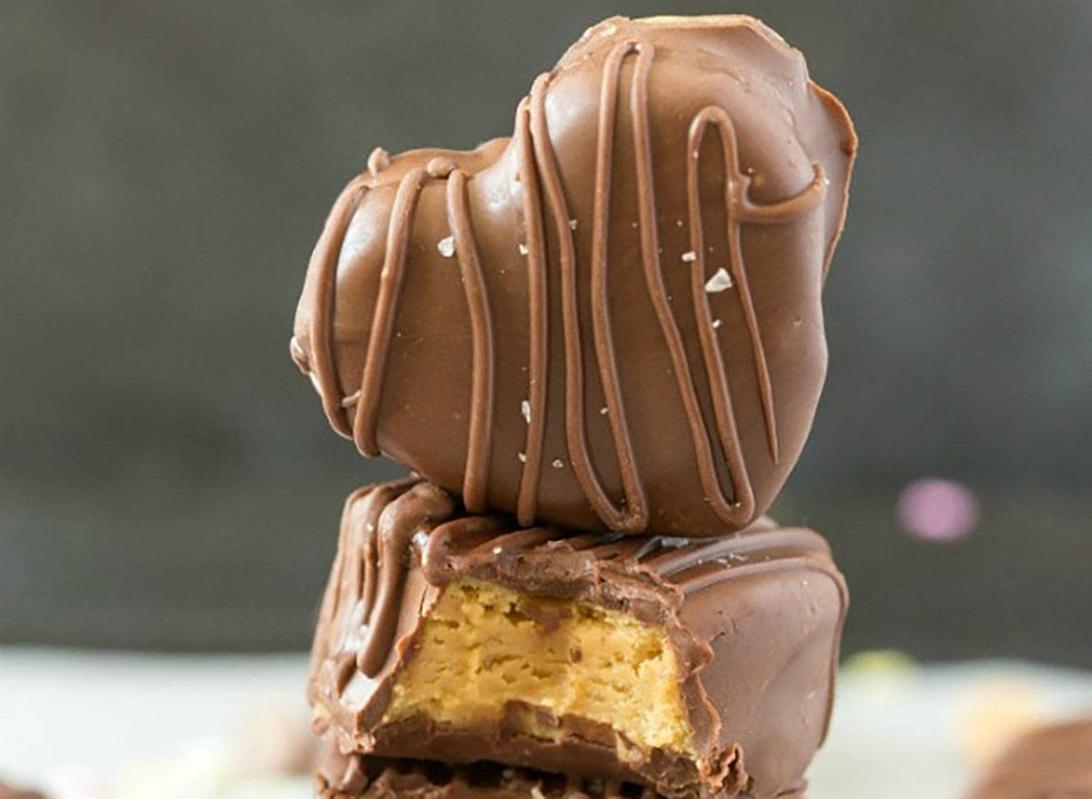 chocolate peanut butter hearts