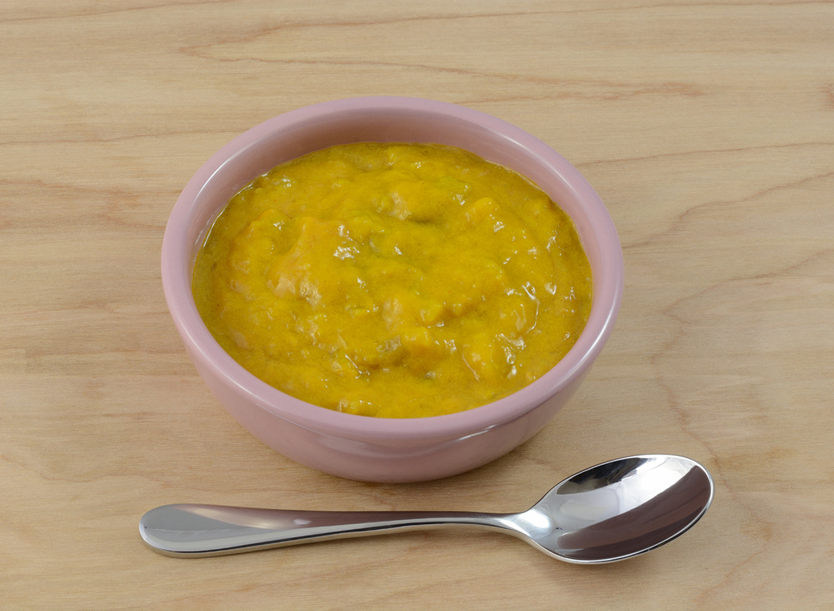 bowl of chow chow mustard relish with spoon