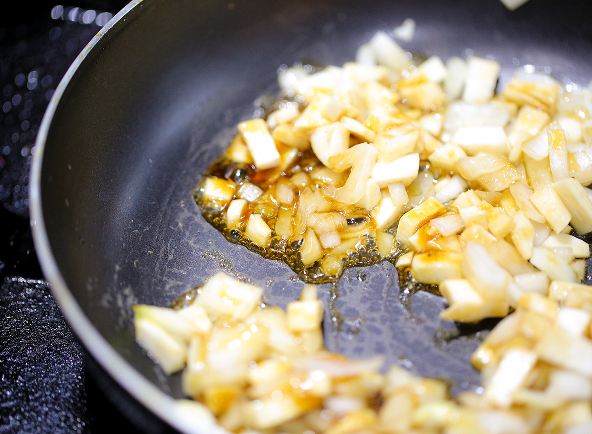 diced sauteed onions