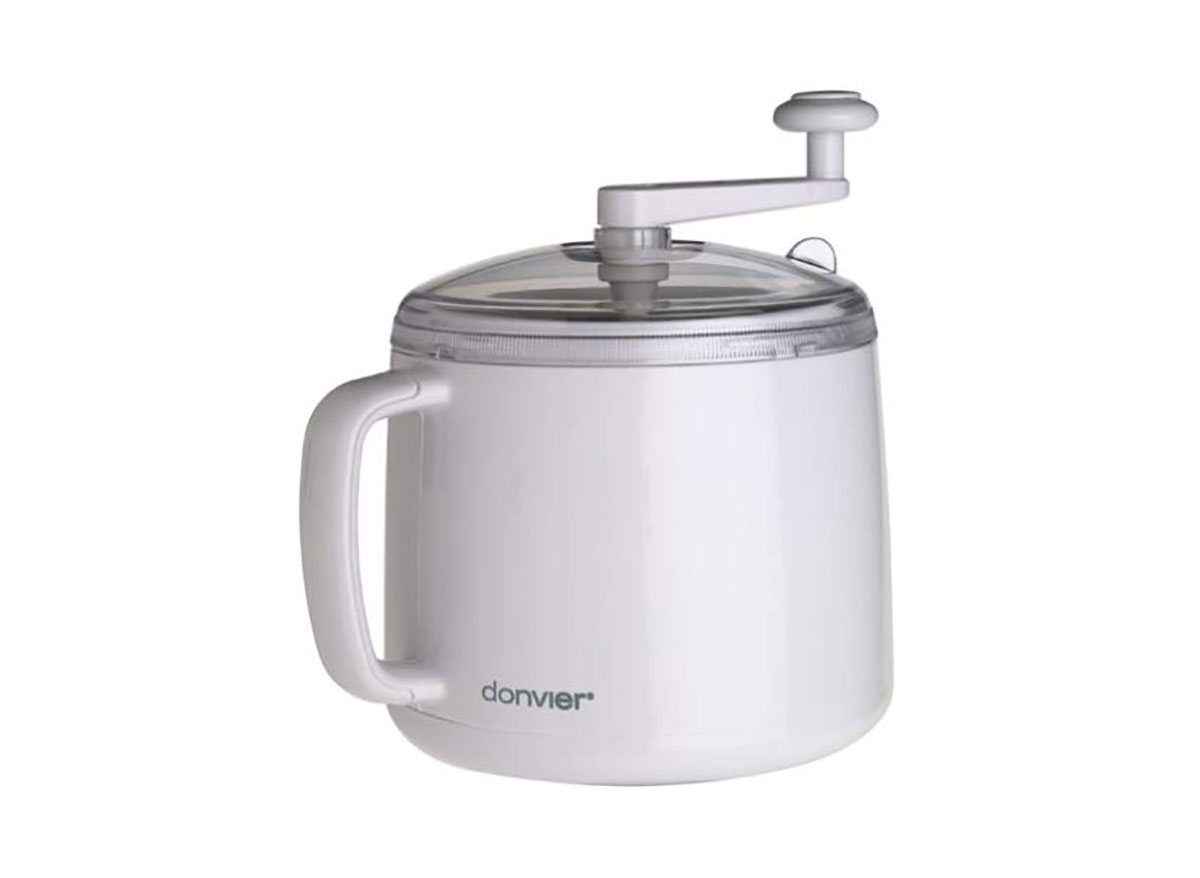 donvier ice cream maker with hand crank