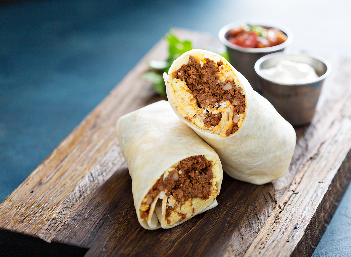 egg chorizo burrito