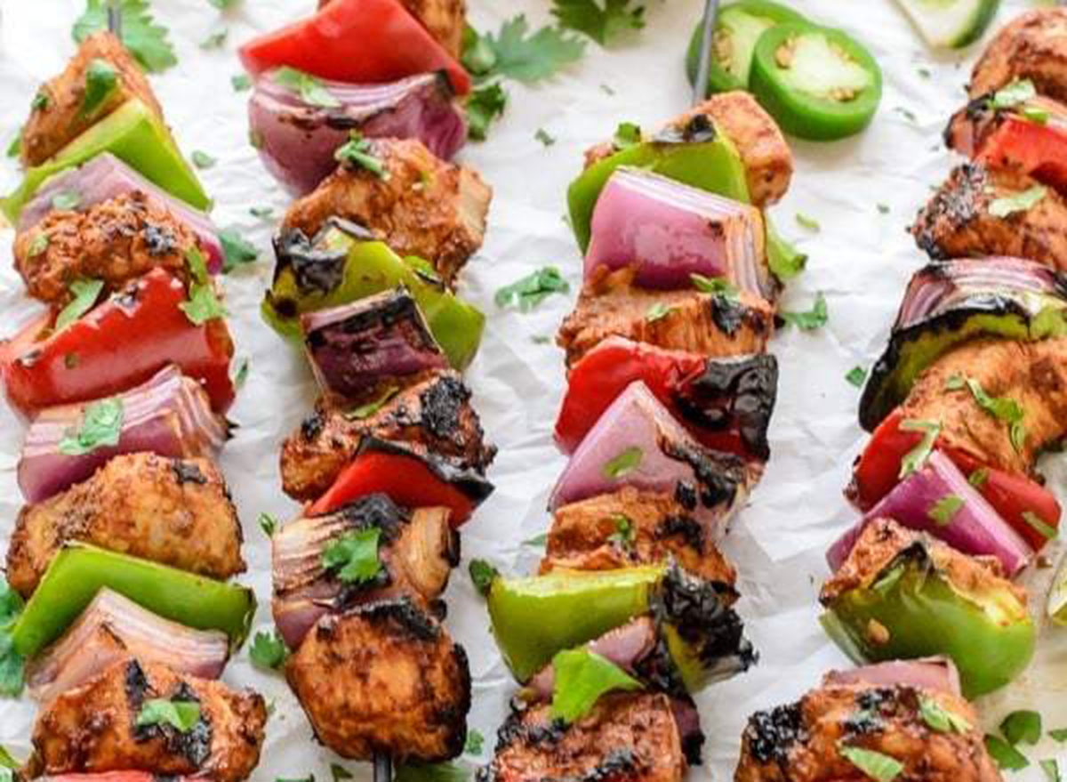 fajita chicken kebabs