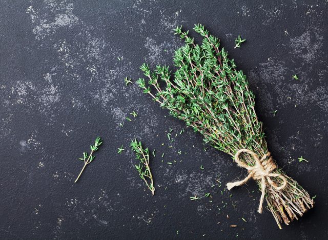 fresh thyme - 5 Herbs That Will Improve Your Health