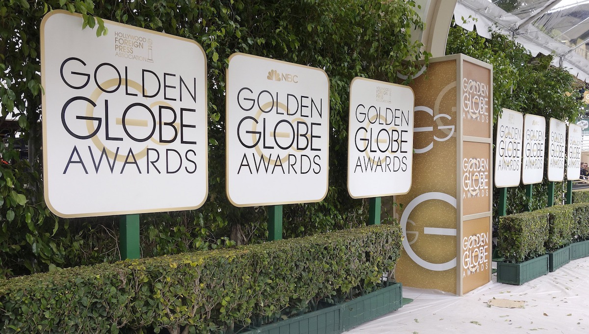 entrance walkway to the golden globes