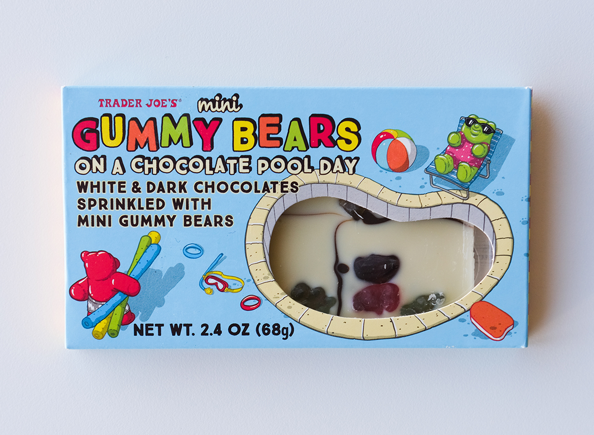 white gummy bear chocolate from trader joe's