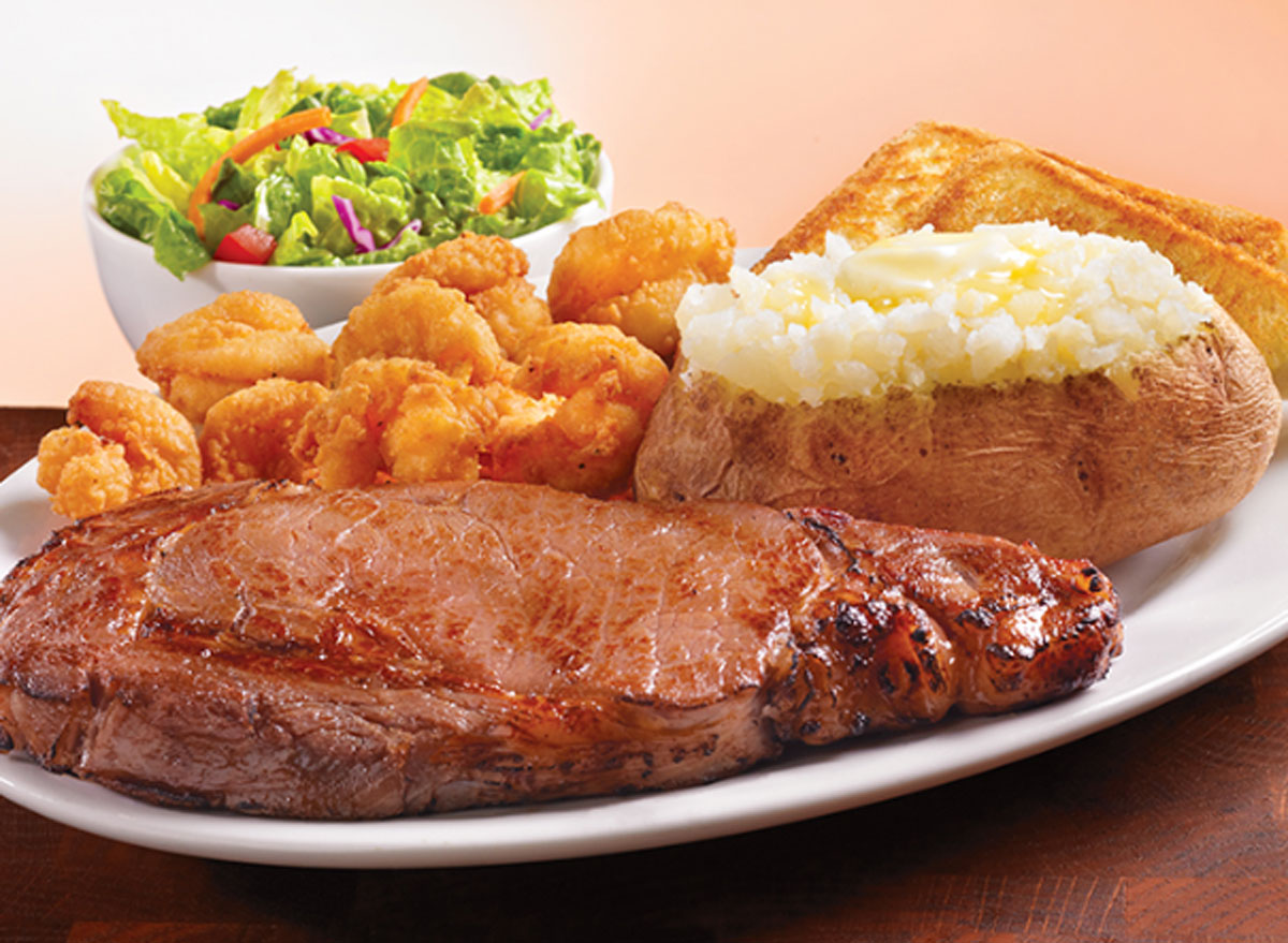 huddle house steak and shrimp platter