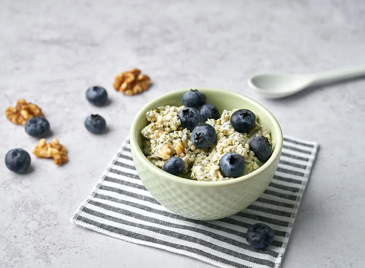 Keto Overnight Oats With Berries and Cream-image