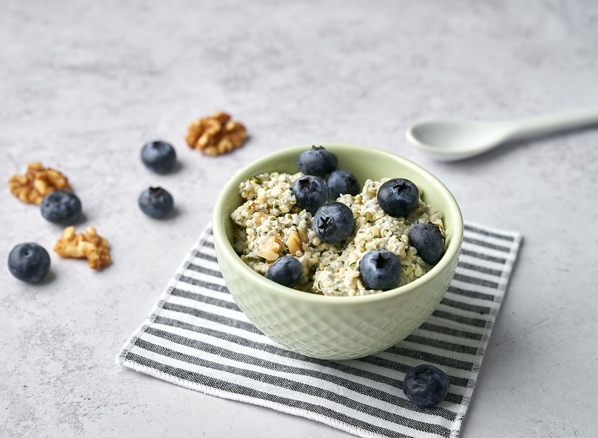 Keto Overnight Oats With Berries and Cream — Eat This Not That