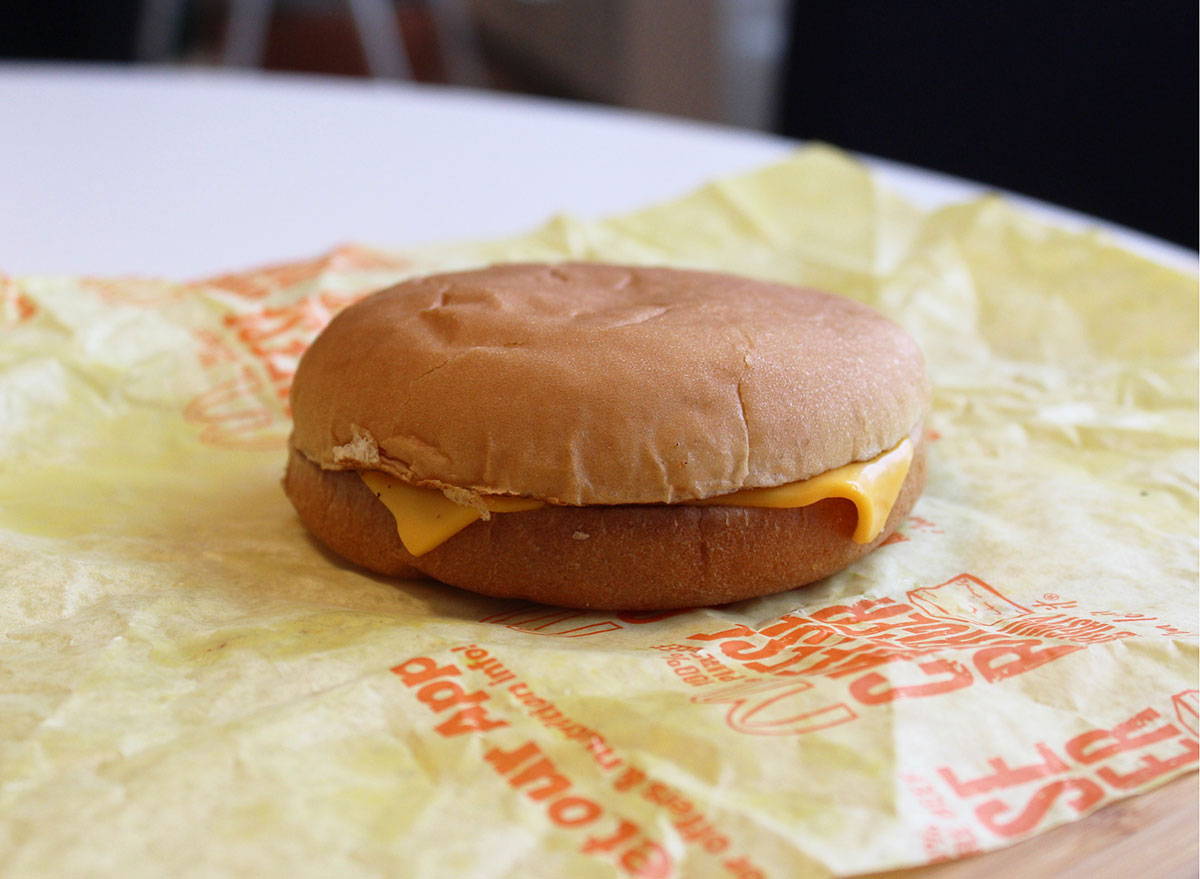 mcdonalds cheeseburger no ketchup
