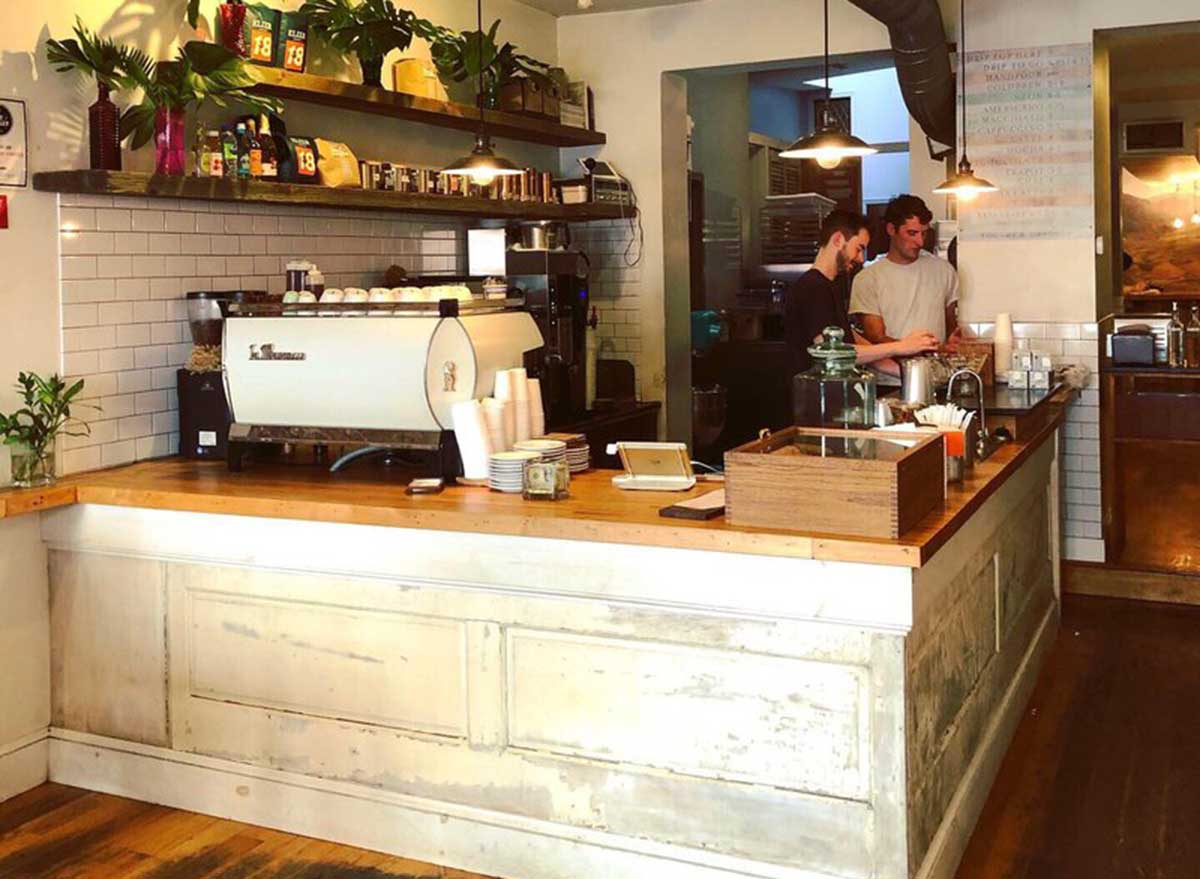 Interior of Menagerie coffee shop in Philadelphia