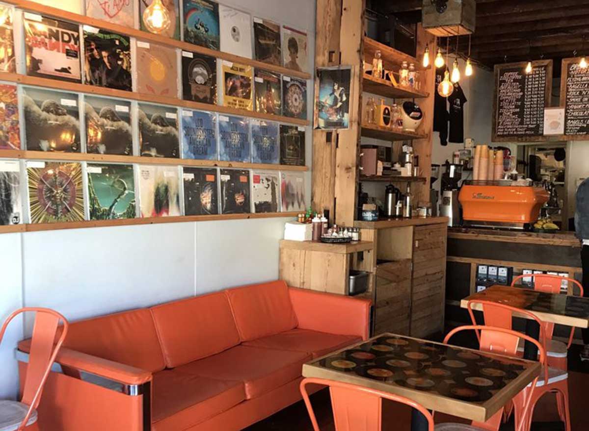 Interior of Milkcrate cafe shop in Philadelphia