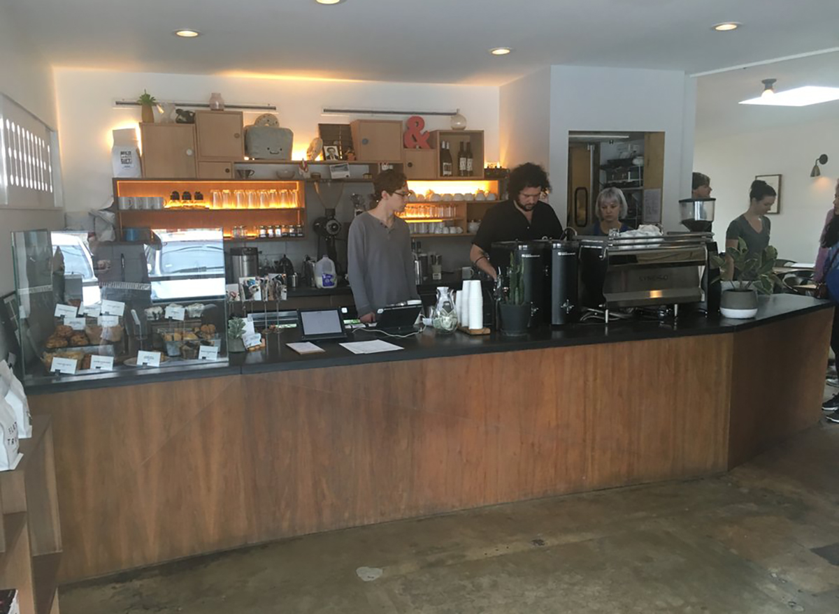 coffee bar and pastries at patika in austin