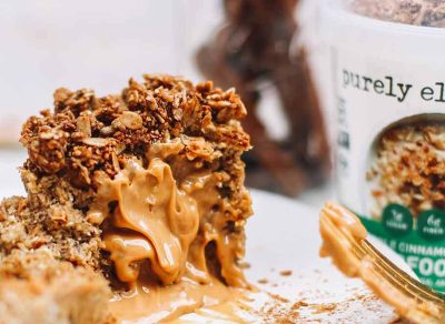 APPLE CINNAMON PECAN SUPERFOOD OAT CUPS WITH GRANOLA TOPPER purely elizabeth