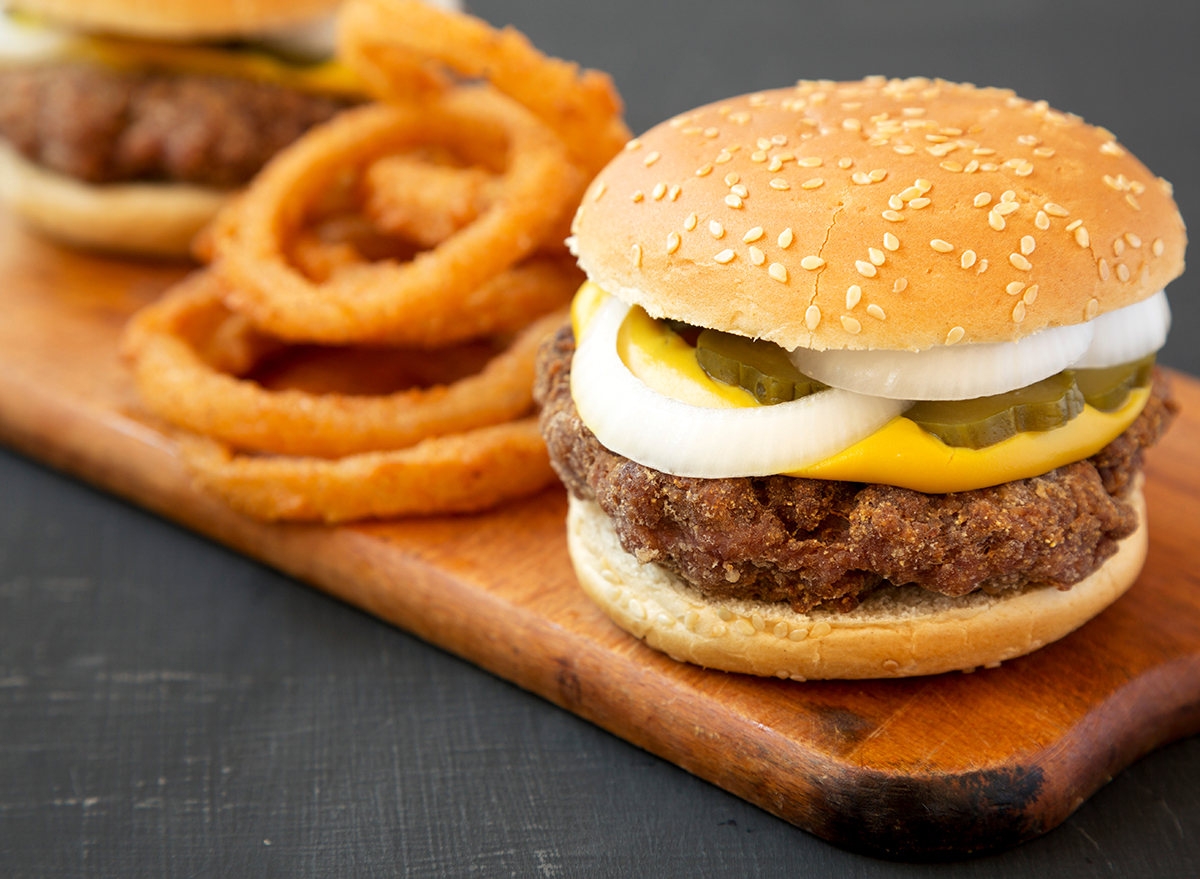 slugburger with onion rings