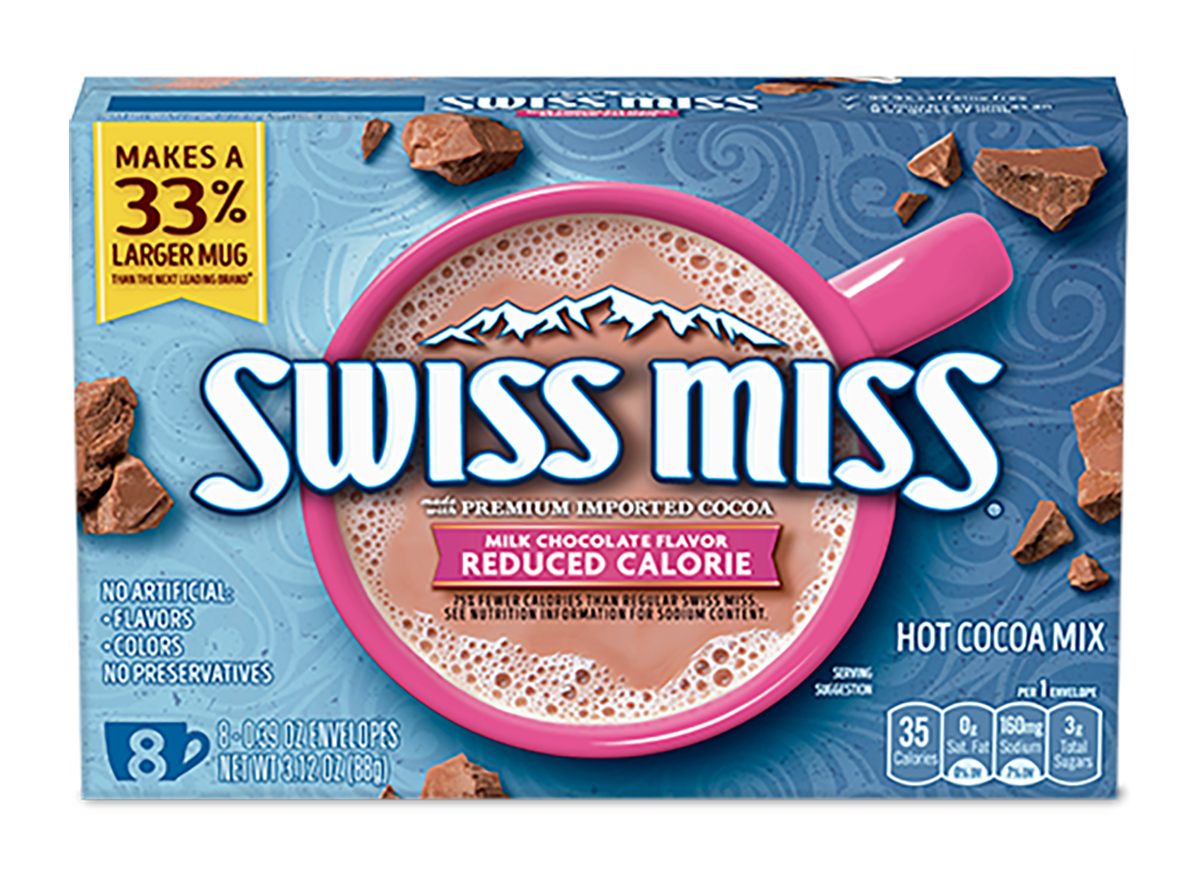 swiss miss reduced calorie hot cocoa mix