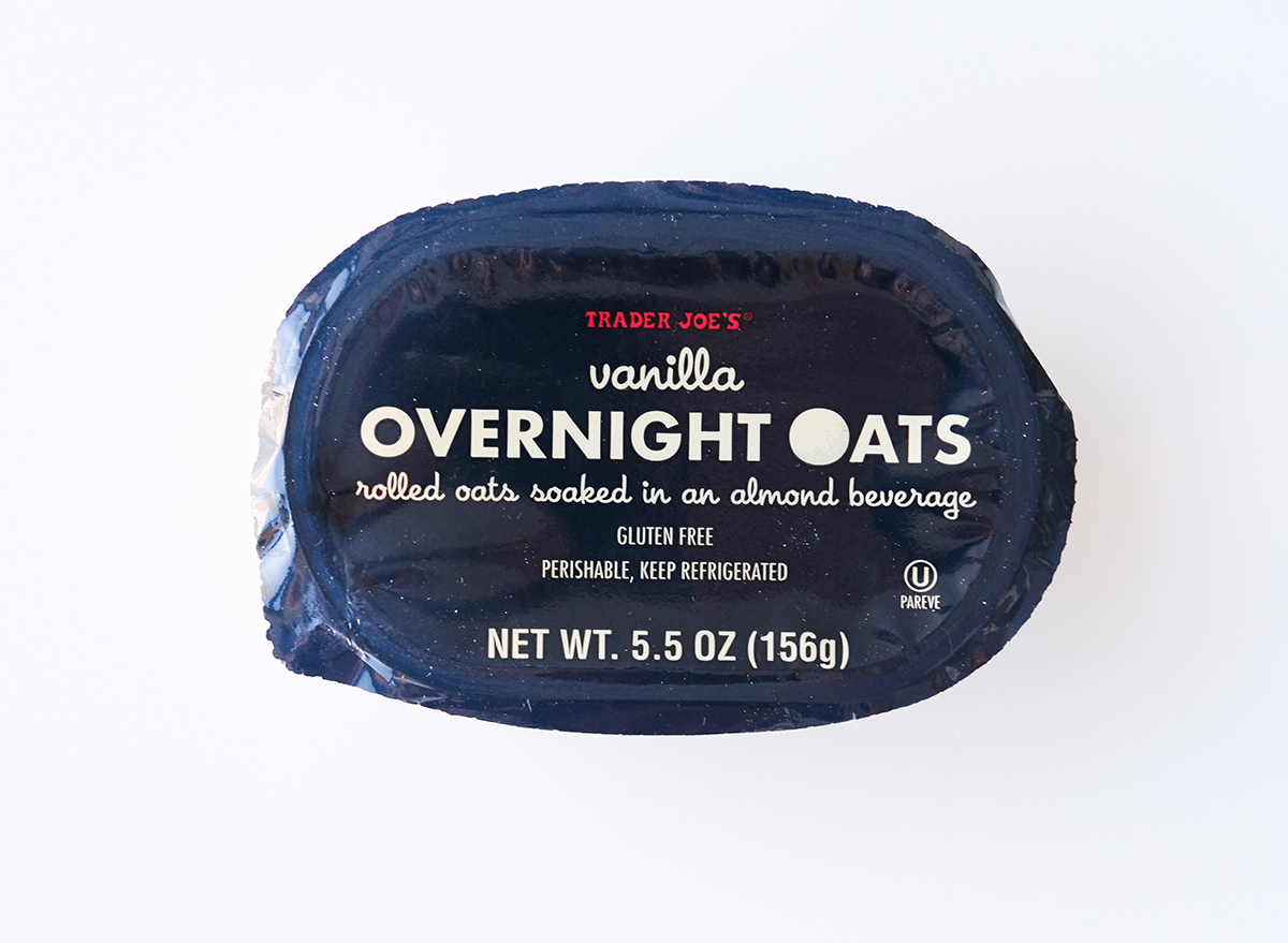 vanilla overnight oats from trader joe's