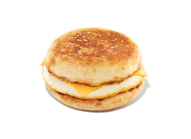 egg and cheese breakfast sandwich from Dunkin'