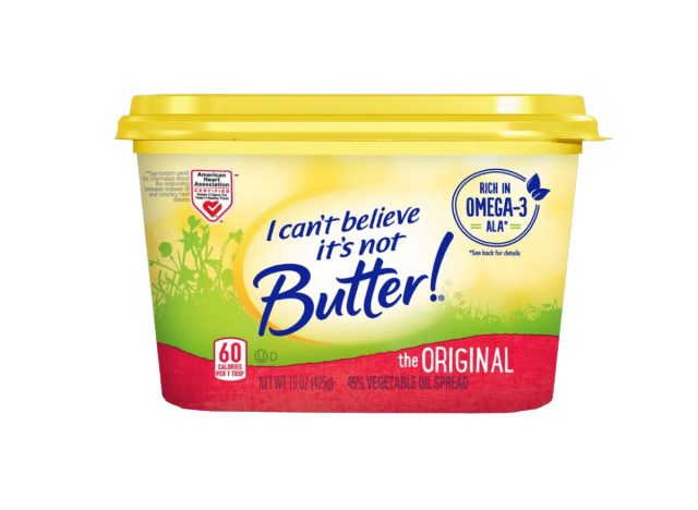 container of butter spread