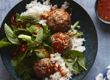 asian pork meatballs