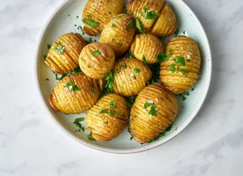 baby hasselback potatoes