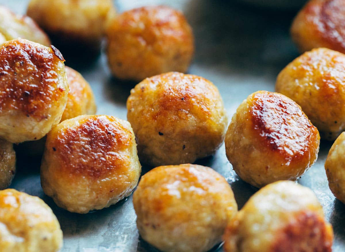 baked chicken meatballs