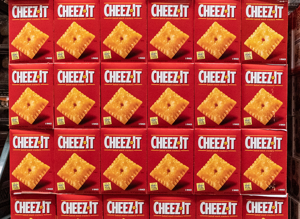 Nutrition facts on cheez its