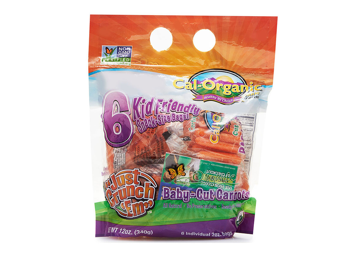 cal organic baby carrots in snack bags